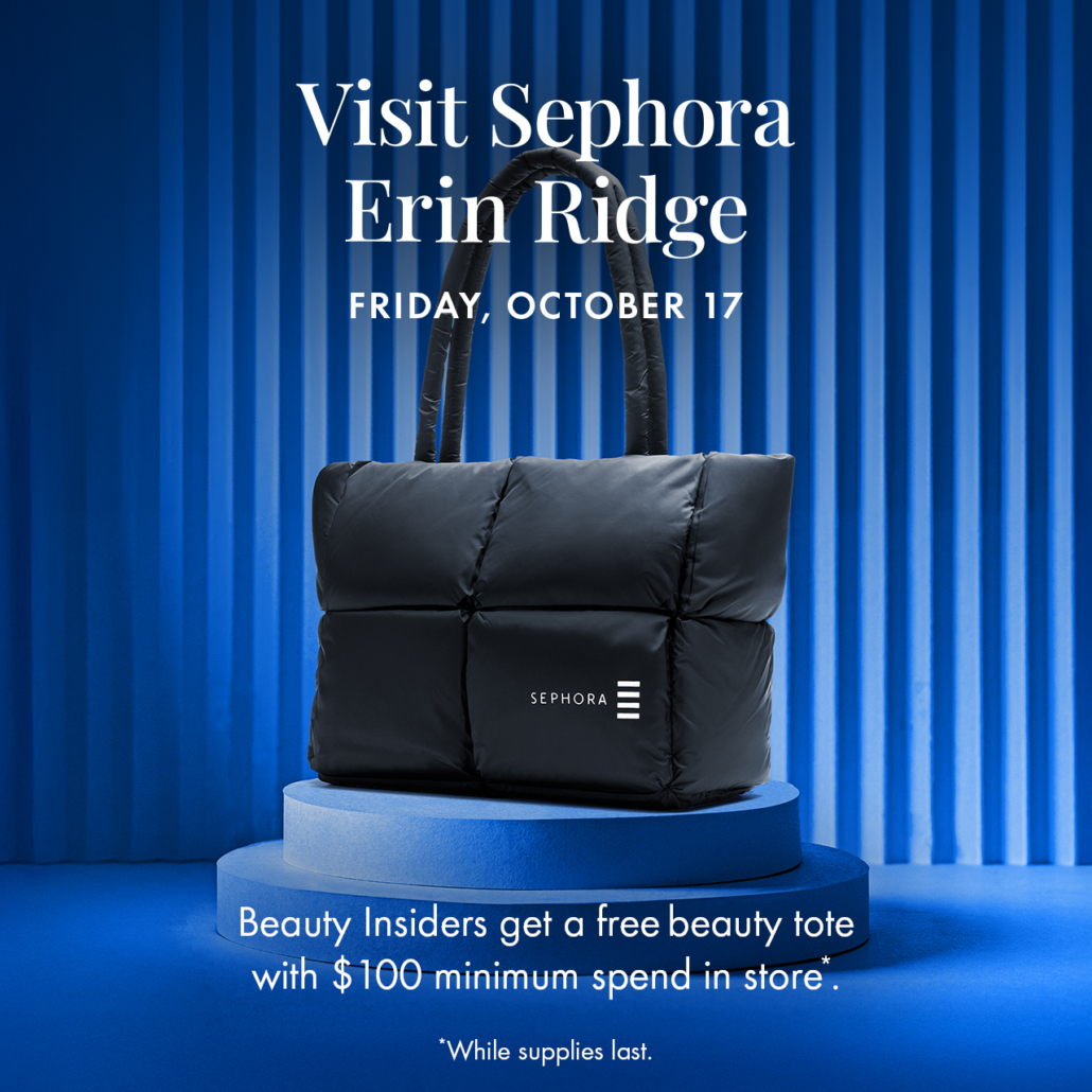 Beauty lovers, get ready! Sephora is opening October 17 at Erin Ridge Shopping Centre in St. Albert — your new destination for all things makeup, skincare, fragrance, and self-care. Shop your favourite brands like Fenty Beauty, Rare Beauty, Dior, and Drunk Elephant, and enjoy expert beauty advice right here in St. Albert! 🎁 Grand Opening Offer: Visit on October 17 to receive an exclusive Sephora gift with purchase while supplies last. See full offer details here. 📍 Location: 935 St. Albert Trail, Unit #610, St. Albert, AB 🗓 Store Opening: Thursday, October 17 Discover beauty, convenience, and community — all at Erin Ridge Shopping Centre.